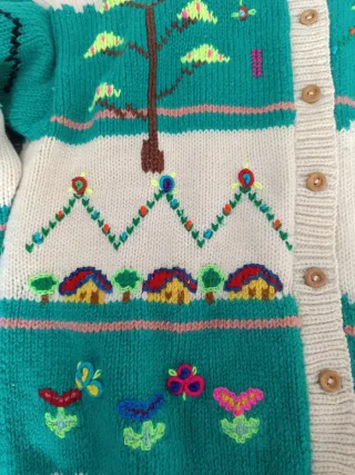 Cárdigan Vintage Bordado