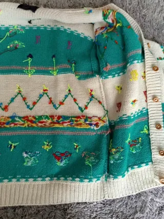 Cárdigan Vintage Bordado