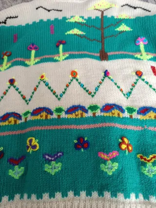 Cárdigan Vintage Bordado