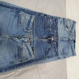 3 Pares Jeans Benetton 8/9 Anos