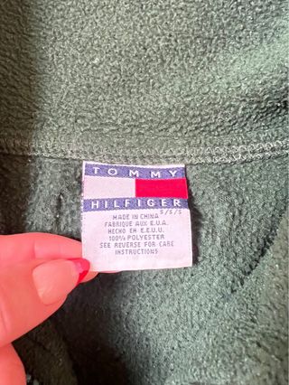 Tommy Hilfiger Forro Polar 1/4 Cremallera Verde Vi