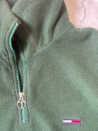 Tommy Hilfiger Forro Polar 1/4 Cremallera Verde Vi