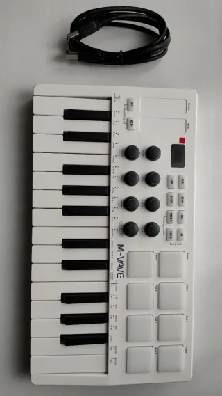 Wireless MIDI Teclado M-Vave SMK-25 v2