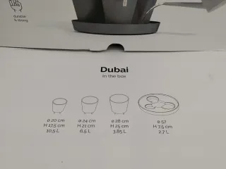 Macetas ECOPOTS grises de plástico