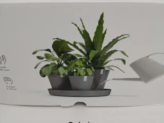 Macetas ECOPOTS grises de plástico