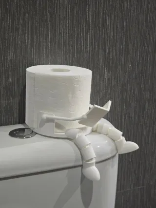 Suporte Papel Higiénico Divertido a Ler