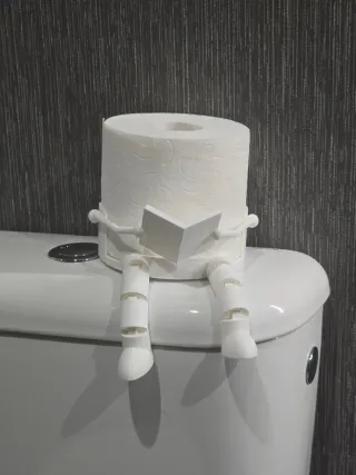 Suporte Papel Higiénico Divertido a Ler
