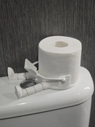 Suporte Papel Higiénico Divertido a Ler