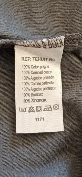 T-shirt uomo manica lunga grigia