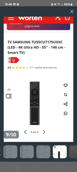 OFERTA" TV Samsung 55 4K Smart TV BLUETOOTH