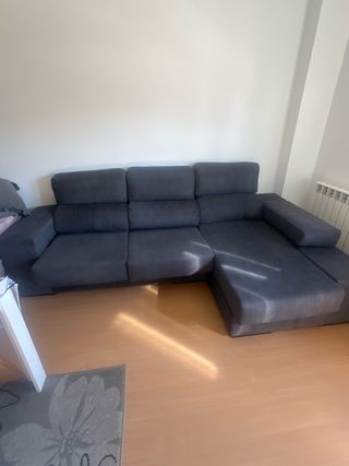 Sofá Chaise Longue Gris