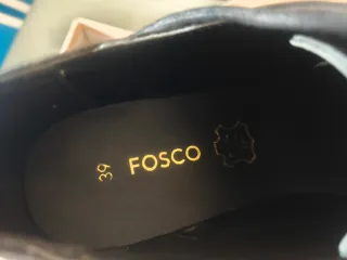 Zapatos Fosco Piel Negro Talla 39