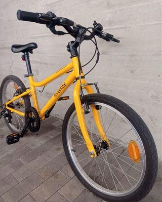 Bici infantil Decathlon 20 amarilla