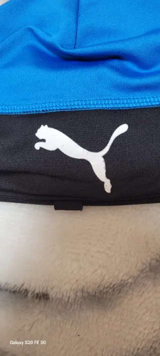 Gorro deportivo Puma niño azul y negro