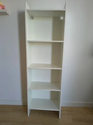 Librería blanca 50x25x160