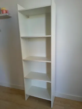 Librería blanca 50x25x160