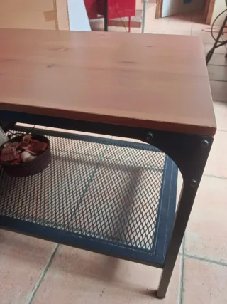 Mesa Centro Ikea Fjällbo Madeira/Metal