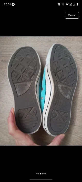 Converse bajas azul turquesa