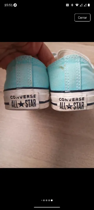 Converse bajas azul turquesa