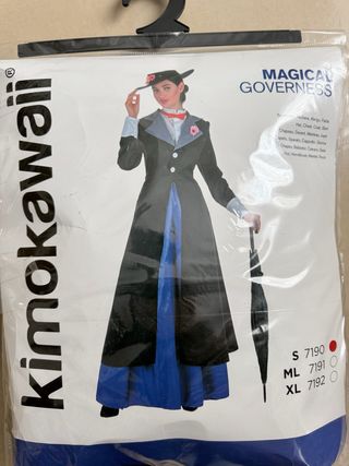 Disfraz Mary Poppins Magical Governess talla 10/11