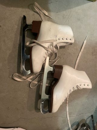 Patines de hielo blancos Talla: 35 Marca OXELO