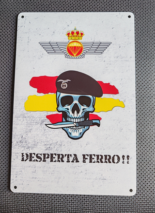 Cartel Metálico BRIPAC Desperta Ferro