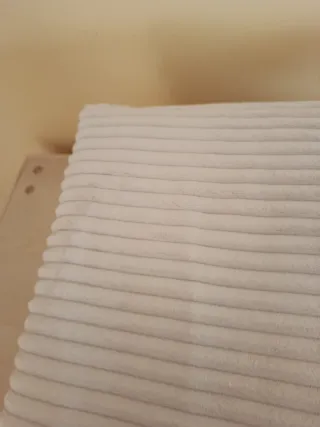 Tessuto in velluto a coste beige