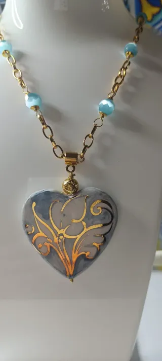 Collana con ciondolo a cuore
