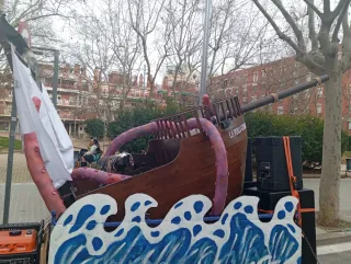 Carroza Barco Pirata Decoración