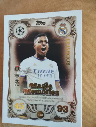 Cartas Topps Magic Memories Futbol