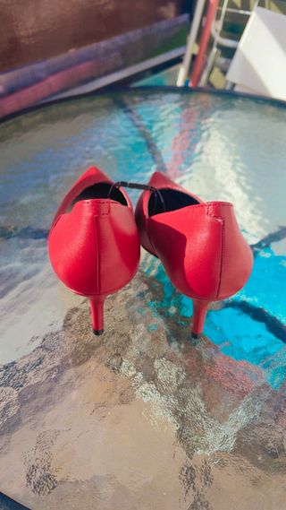 Zapatos Zara Talla 38 Rojos