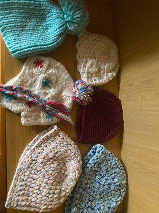 Gorros de lana para niña