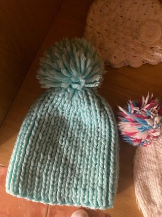 Gorros de lana para niña