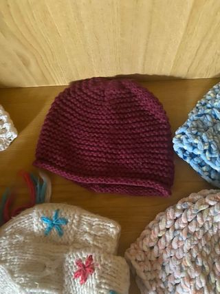 Gorros de lana para niña