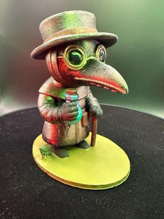 Figura Médico de la Peste con sombrero