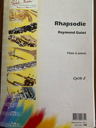 Rhapsodie Raymond Guiot Flûte & Piano