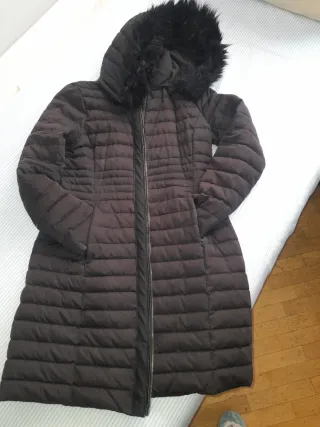 Abrigo Zara Negro Talla L (42)