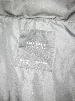 Abrigo Zara Negro Talla L (42)