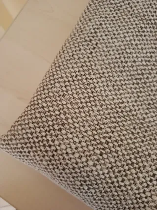 Tessuto per arredamento grigio e bianco