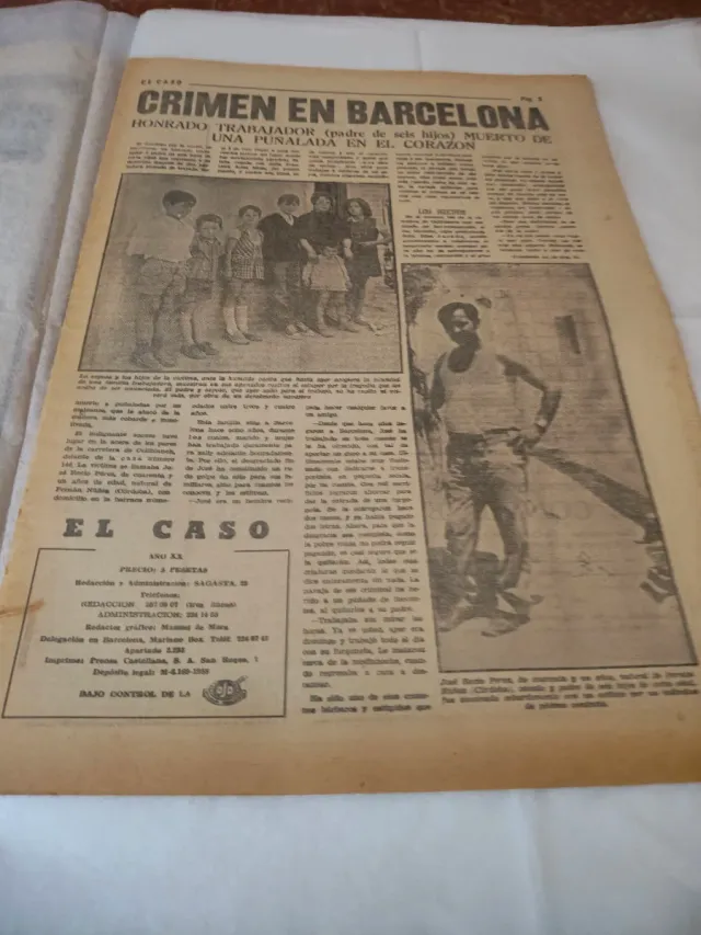 Periódico El Caso 16 Oct 1971 Restaurado