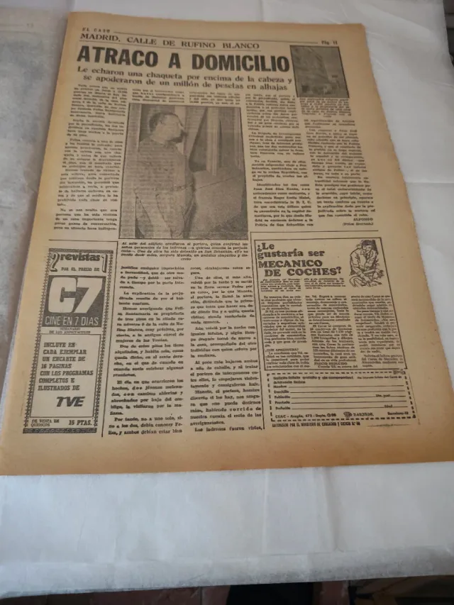 Periódico El Caso 16 Oct 1971 Restaurado