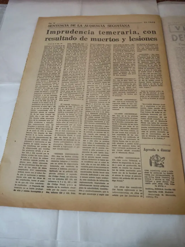 Periódico El Caso 16 Oct 1971 Restaurado