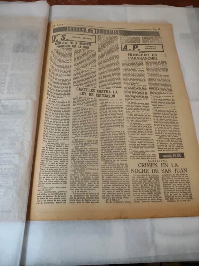 Periódico El Caso 16 Oct 1971 Restaurado