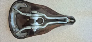 Sillín Bici Cuero Vintage Años 40-50