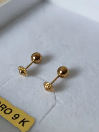 Pendientes Oro 9K