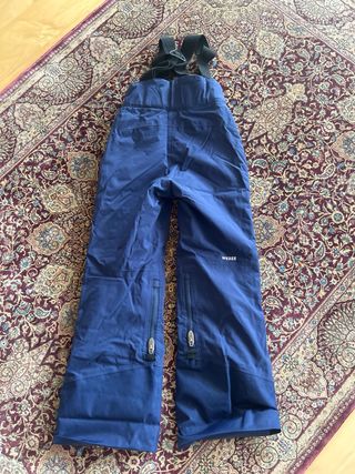 Pantalón niño esquí azul con tirantes (120-135cm)