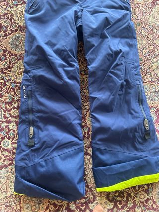 Pantalón niño esquí azul con tirantes (120-135cm)