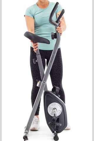 Bicicleta Estática Plegable Gris