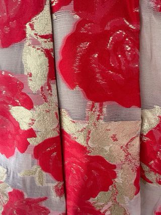 Vestido CH Rojo y Dorado Talla 38