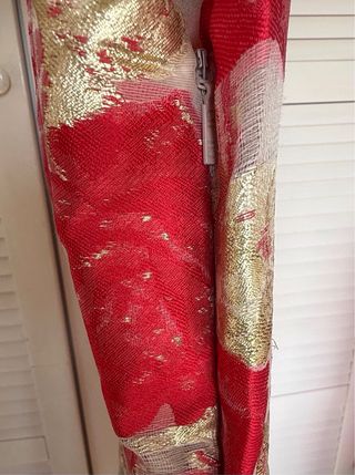 Vestido CH Rojo y Dorado Talla 38